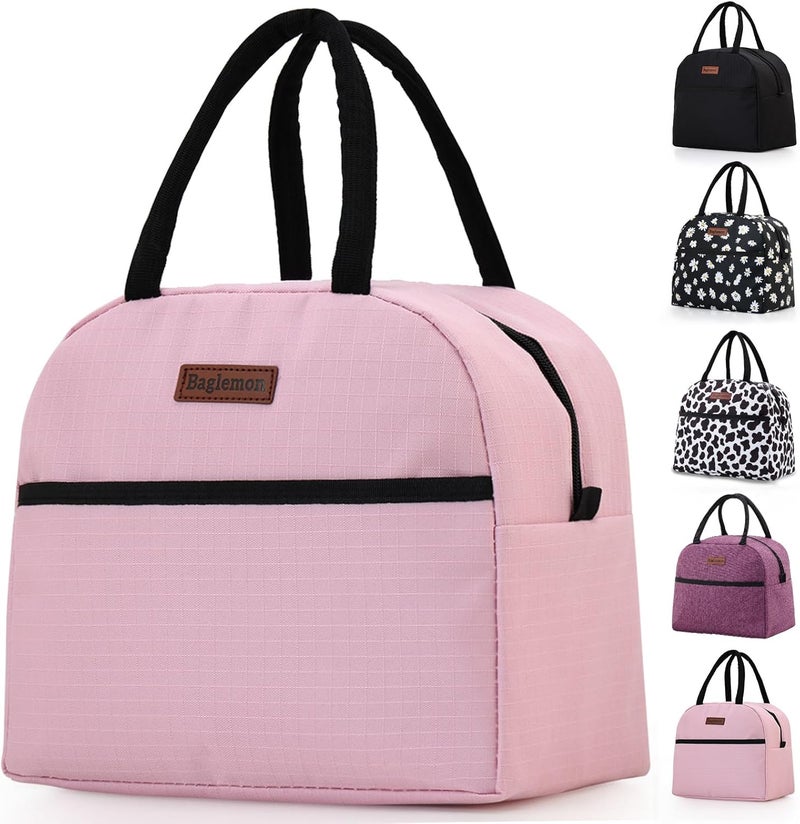 Baglemon Insulated Lunch Bag for Women Men, Lunch Containers Reusable High Capacity Lunch Tote Bags for Work Picnic - Image 1